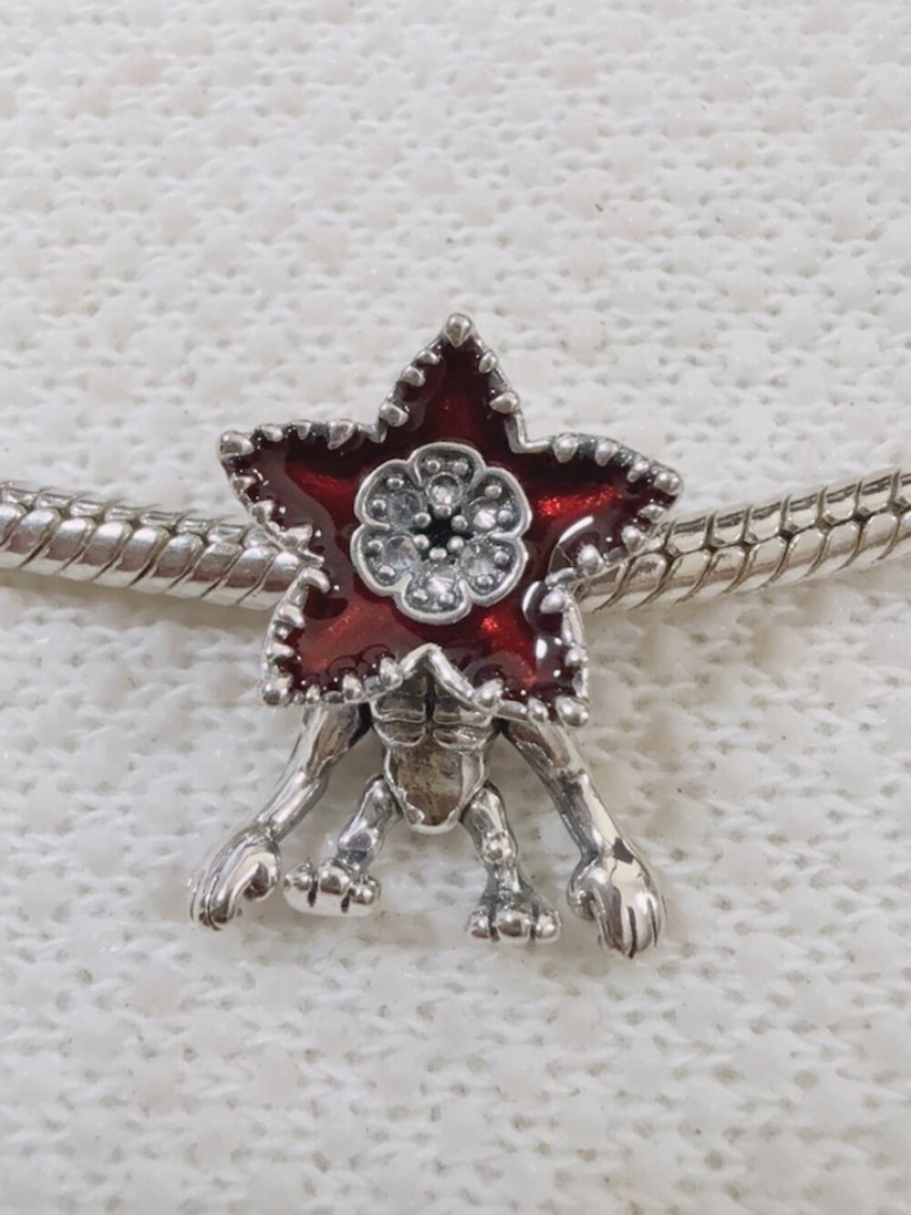 Stranger Things Moveable Demogorgon Charm S925 Silver Charm For Pandora Bracelet